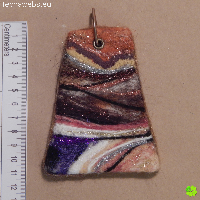 colgante geoda trapezoidal con referencias